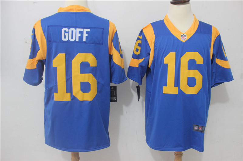 Men Los Angeles Rams #16 Goff Light Blue Nike Vapor Untouchable Limited NFL Jerseys->boston bruins->NHL Jersey